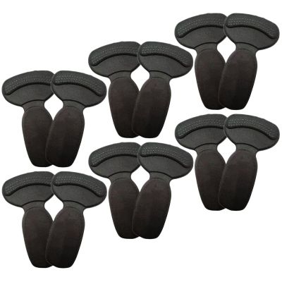 Heel Grips Liner Cushions Inserts for Loose Shoes, Heel Pads for Shoes, Anti Slip Shoe Inserts for Too Big Shoes Women Men, Soft Heel Protectors Stop Heel Slip & Blisters(6pair(Black))