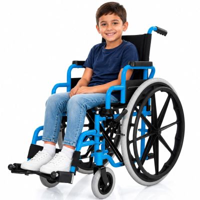 Vive Pediatric Wheelchair for Kids - Lightweight Foldable Child Wheelchair