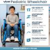 Vive Pediatric Wheelchair for Kids - Lightweight Foldable Child Wheelchair view 2