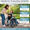 Vive Pediatric Wheelchair for Kids - Lightweight Foldable Child Wheelchair view 3
