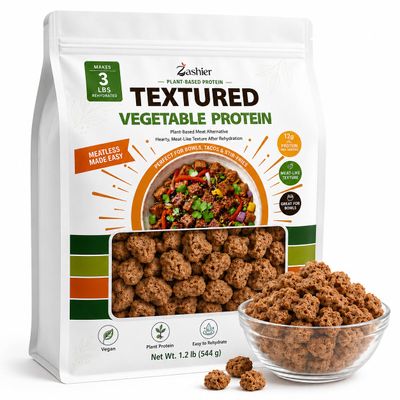 Textured Vegetable Protein Chunks 1.2 lb Vegan Meat Substitute