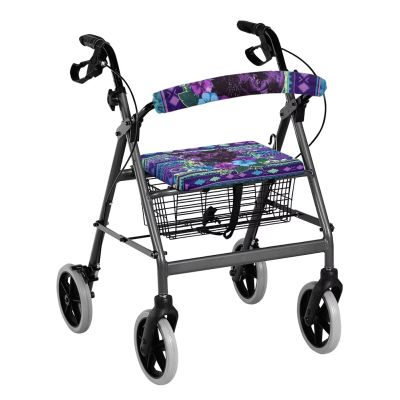 Yorontervo Rollator Seat and Backrest Cover Panther Print Breathable Lightweight with Hook and Loop Decorative Protective Cover Dust Cover Washable Cover for Adults