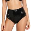 Alvivi Women Waterproof Briefs Underwear Leak-proof Diaper Cover for Elderly Special Needs Patient Black Large view 1