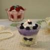 Ice Cream Shaped Aromatherapy Candle, Glass Goblet, Fruity Scent, Decor for Parties & Festivals (Green Matcha) view 2