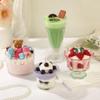 Ice Cream Shaped Aromatherapy Candle, Glass Goblet, Fruity Scent, Decor for Parties & Festivals (Green Matcha) view 4