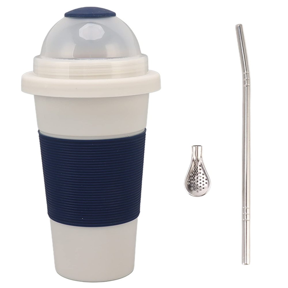 Jeanoko Quick Frozen Double Insulated Smoothies Maker Cup for Juice Beverage Party, Ideal Kitchen Family Bar Camping, PP Aluminum Material