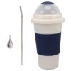 Jeanoko Quick Frozen Double Insulated Smoothies Maker Cup for Juice Beverage Party, Ideal Kitchen Family Bar Camping, PP Aluminum Material view 3