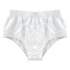 YONGHS Men Diaper Covers Plastic Underwear Incontinent Underpants Zip Up Front Reusable Incontinence Panty White Medium view 4
