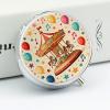Pill Box Small Pill Organizer with 3 Compartments and Mirror Carousel & Balloons Round Portable Travel Metal Pillcase for Pocket Or Purse, Privacy-Protecting Medicine Box view 4