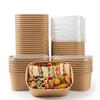WOJSTU Meal Prep Containers 35oz 50 Pack Food Storage Containers with Lids view 1