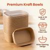 WOJSTU Meal Prep Containers 35oz 50 Pack Food Storage Containers with Lids view 4