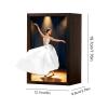 Ballet Girl Flying Skirt Tissue Box Cover,Rectangular Decorative Tissue Holder,Artistic Tissue Dispenser,Stylish Home Decor Storage Box for Bath Bedroom Vanity Nightstand Office Living Room Gift (B) view 2