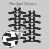 10 Pieces of Pre-Cut Tape for Shoulder, Everyday Athletic Tape, Ankle Accessories, Sports, Fitness and, Black view 2