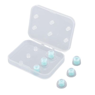 Omquot 4Mm Inner Hole Silicone Headphone Tips High Stability for BeatsX Headphones Comfortable SML Sizes for Soundproofing Washable In-Ear Headphone Tips (Lake Blue)