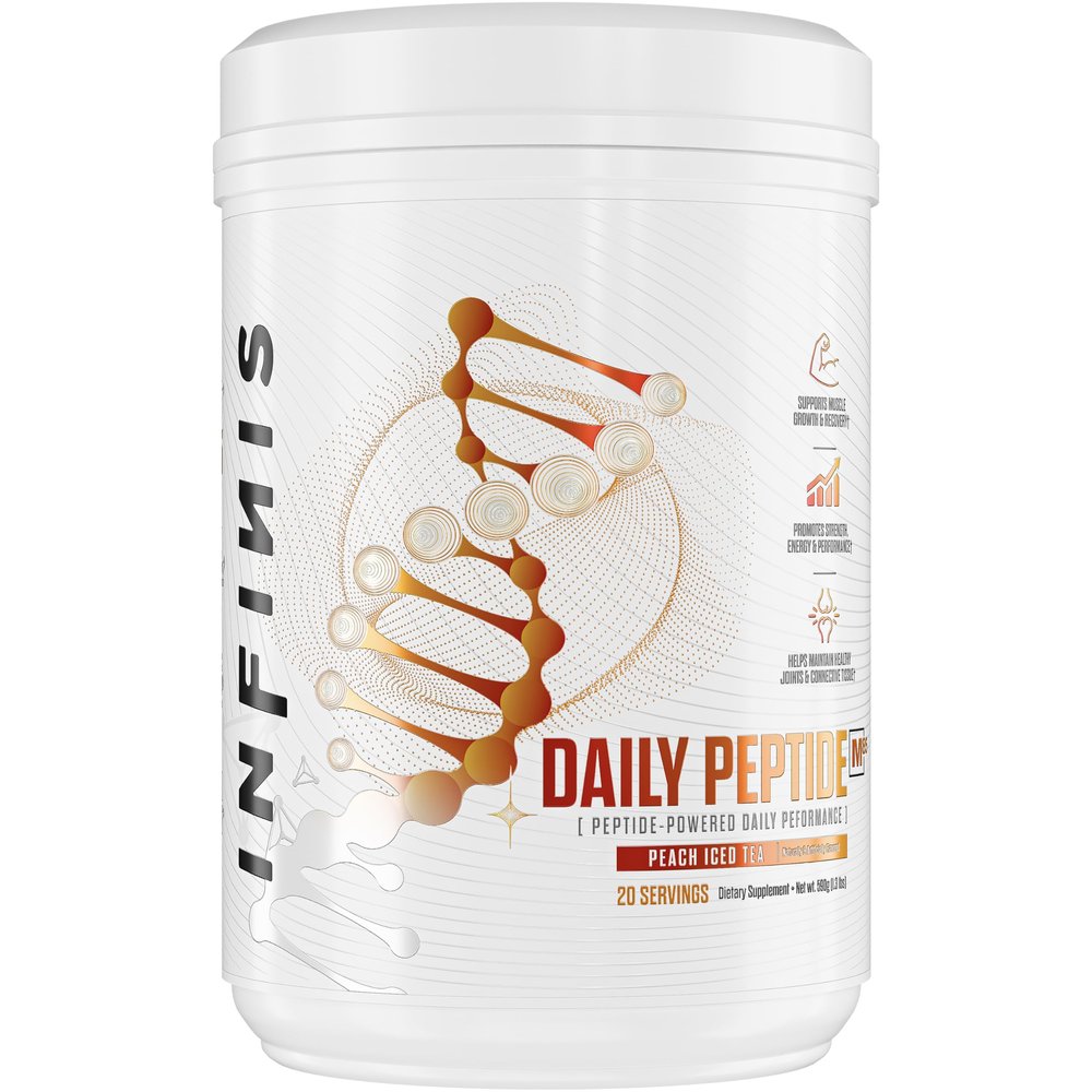 INFINIS Daily Peptide M85, Performance&Recovery Foundation, Peach Iced Tea