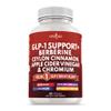 GLP1 Supplement Berberine Ceylon Cinnamon Apple Cider Vinegar Chromium - Gut Health Digestive Balance - 60 Veggie Capsules view 1