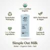 Mooala Oat Milk Organic Simple 32 fl oz Shelf Stable Carton Dairy Coffee Creamer Plant Based Oatmilk Beverage Non Creamer Pack of 6 view 3