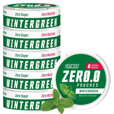 GRINDS ZER. Wintergreen Pouches