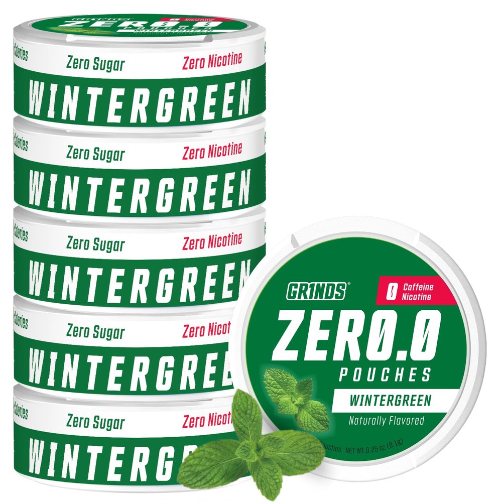 GRINDS ZER. Wintergreen Pouches