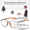Multifocal Glasses Smart Adaptive Technology, Smart Autofocus Glasses Self Adjusting near and Far Sighted (Black+red,2.5x) view 3
