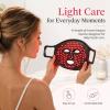 Red Light Therapy Mask, 7 LED Light Modes with 850nm Near-Infrared Light, 128-LED Full Face Coverage, Soft Silicone Rechargeable Face Mask for At-Home Skin Care view 2