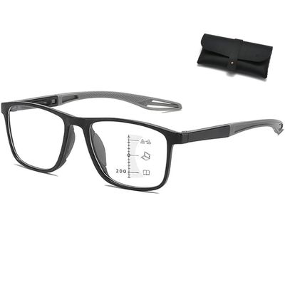 Multifocal Glasses Smart Adaptive Technology, Smart Autofocus Glasses Self Adjusting near and Far Sighted (Black,1.0x)