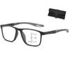 Multifocal Glasses Smart Adaptive Technology, Smart Autofocus Glasses Self Adjusting near and Far Sighted (Black,1.0x) view 1