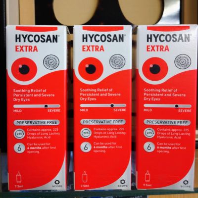 3X HYC0SAN Extra Intensive Optic Drops for Soothing Relief and Persistant Dry 7.5 ML Bottle