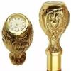 37'' Stick Cane with Built-in Quartz Clock, Brass Handle, Wooden Shaft, Collectible Gift view 4