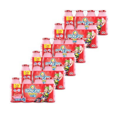 Ricky Joy Yogurty Drink, 3.37 fl oz each., 24 Bottles, Strawberry Blast (Pack of 24)