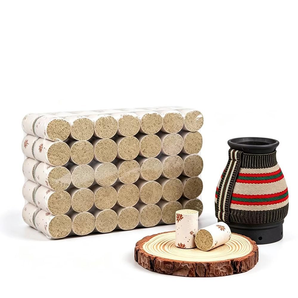 Premium 3-Year-Aged Hubei Qi Ai Moxa Sticks Stone-Ground Qi Chun Pure Wormwood Rolls,Mulberry Bark Paper Wrapped Natural Moxa Cones for Traditional Moxibustion Therapy (168 PCS+Moxibustion Jar)