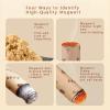 Premium 3-Year-Aged Hubei Qi Ai Moxa Sticks Stone-Ground Qi Chun Pure Wormwood Rolls,Mulberry Bark Paper Wrapped Natural Moxa Cones for Traditional Moxibustion Therapy (168 PCS+Moxibustion Jar) view 3