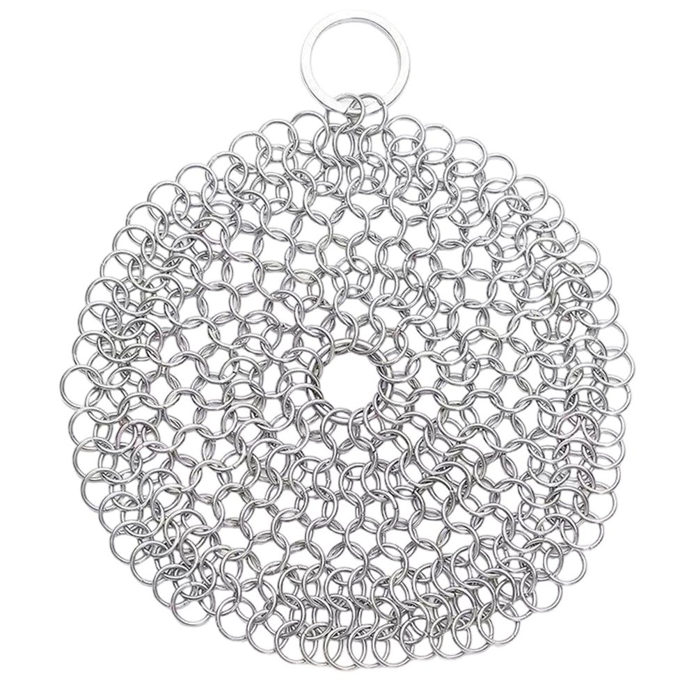 Chain Mail Scrubber Cast Iron Heavy Duty Stainless Steel