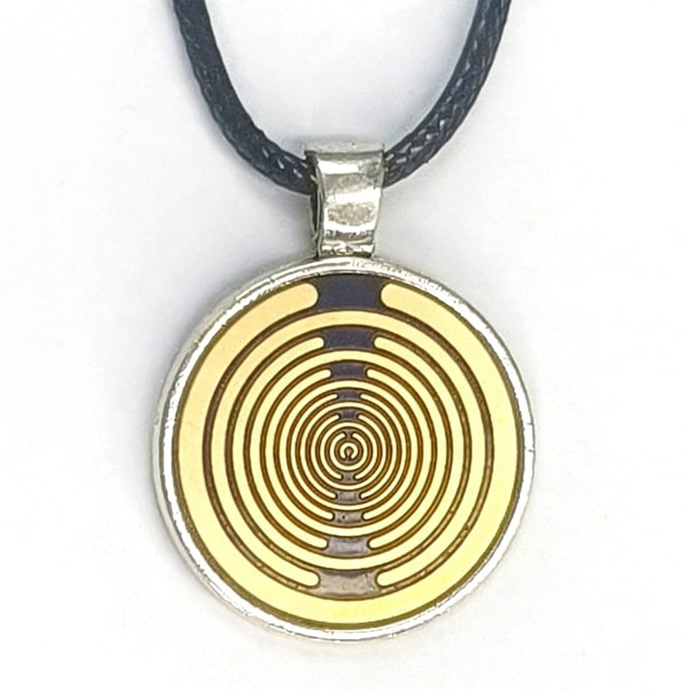 Multi Wave Oscillator Tesla Coil, Magnetic Field Antenna Pendant, Pure Copper Magnetic Field Antenna, Adjustable 50cm Cord, Meditation Healing Tool for Yoga Room Home Decor(C)