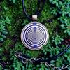 Multi Wave Oscillator Tesla Coil, Magnetic Field Antenna Pendant, Pure Copper Magnetic Field Antenna, Adjustable 50cm Cord, Meditation Healing Tool for Yoga Room Home Decor(C) view 3