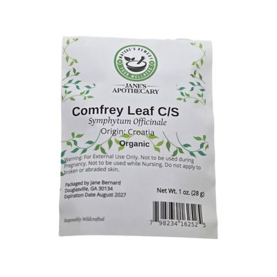 Jane Bernard Organic Comfrey Leaf Cut & Sifted (C/S)