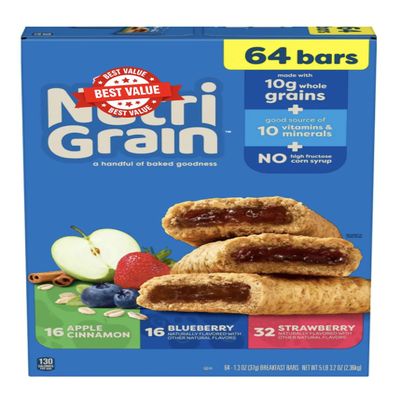 NutriGrain Variety Pack Breakfast Bars - 64 Bars