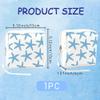 PRESSINART Starfish Period Bag Pouch 5.12 x 5.12 x 1.57 Inch Sanitary Napkin Storage Bag with Zipper Portable Reusable Waterproof Polyester Menstrual Pad Pouch First Period Gifts for Women Daily Use view 2