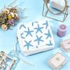 PRESSINART Starfish Period Bag Pouch 5.12 x 5.12 x 1.57 Inch Sanitary Napkin Storage Bag with Zipper Portable Reusable Waterproof Polyester Menstrual Pad Pouch First Period Gifts for Women Daily Use view 3