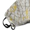 Men Women Chic Golden White Marble Cloth Face Mask Neck Gaiter, Comfy Anti Dust Windproof Face Bandana Face Covers view 3