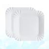 Nikeg Disposable Paper Plates 200Pcs Disposable Paper Plates Eco Friendly Square Lightweight Tableware For Dessert Fruits Snacks Buffet Picnic Outdoor Family view 2
