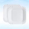 Nikeg Disposable Paper Plates 200Pcs Disposable Paper Plates Eco Friendly Square Lightweight Tableware For Dessert Fruits Snacks Buffet Picnic Outdoor Family view 4