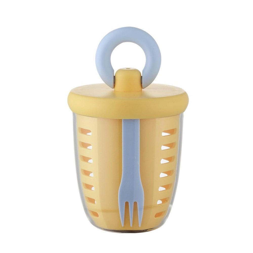 Portable fruit cup, salad cup, picnic double-layer drainage and preservation box