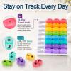 Cruxer Monthly 2 Times a Day Pill Organizer,4 Week Daily AM/PM Medicine Box view 4