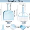 CREATCABIN Small Broom and Dustpan Set Blue Mini Dust Pan and Brush with Handle Plastic Hand Whisk Set Cage Cleaner for Pets Desk Drawers Home Nest Camping Office Cleaning Tool Supplies Kitchen view 2