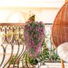 KLJUHGTR 2 Piece Lavender Wall Hanging Rattan Living Room Bouquet Wedding Decoration Plant Basket Vines view 2