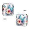 Diamond Butterflies and Flowers Period Pouch for Purse - Portable Sanitary Napkin Storage Bag for Women, Small Makeup Case for Gym, Travel, and Daily Use view 2