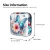 Diamond Butterflies and Flowers Period Pouch for Purse - Portable Sanitary Napkin Storage Bag for Women, Small Makeup Case for Gym, Travel, and Daily Use view 3