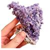UNYQBFKM Natural Grape Agate Geodes Mineral Specimen, Healing Crystal Irregular Cluster Gemstone for Home Dcor Meditation Reiki Chakra Therapy Beginners Gift,0~10G view 1