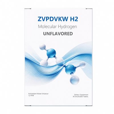 H2 Molecular Hydrogen Tablets with Magnesium, 12 PPM Effervescent, 30 CT